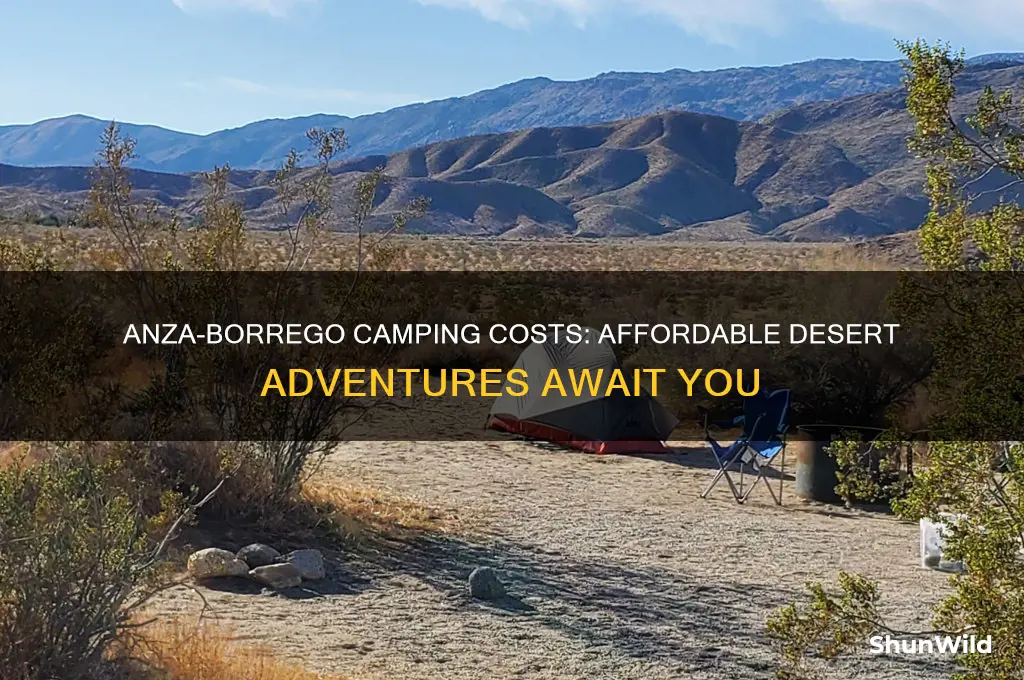 how much do camp site cost at anza borrego