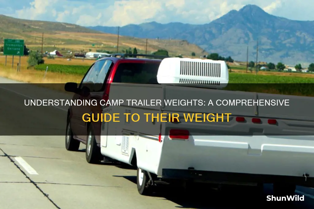 how much do camp trailors weigh