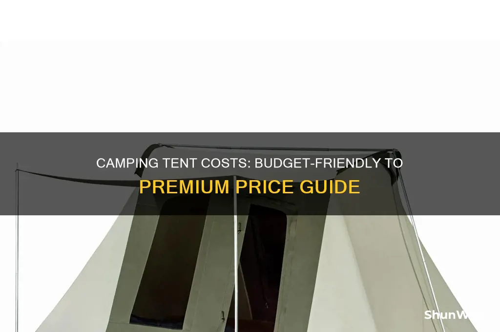 how much do camping tent cost