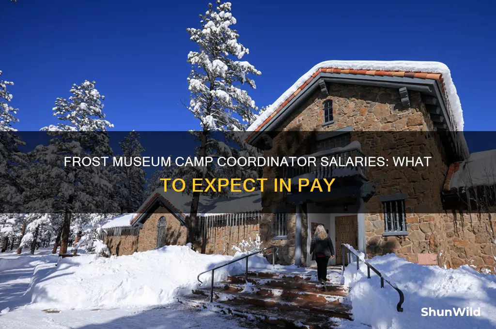 how much do frost museum camp coordinators make