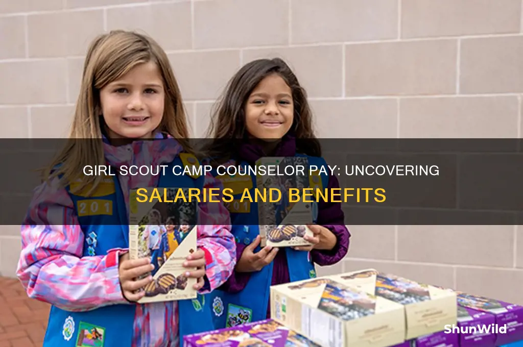 how much do girl scout camp counselors get paid