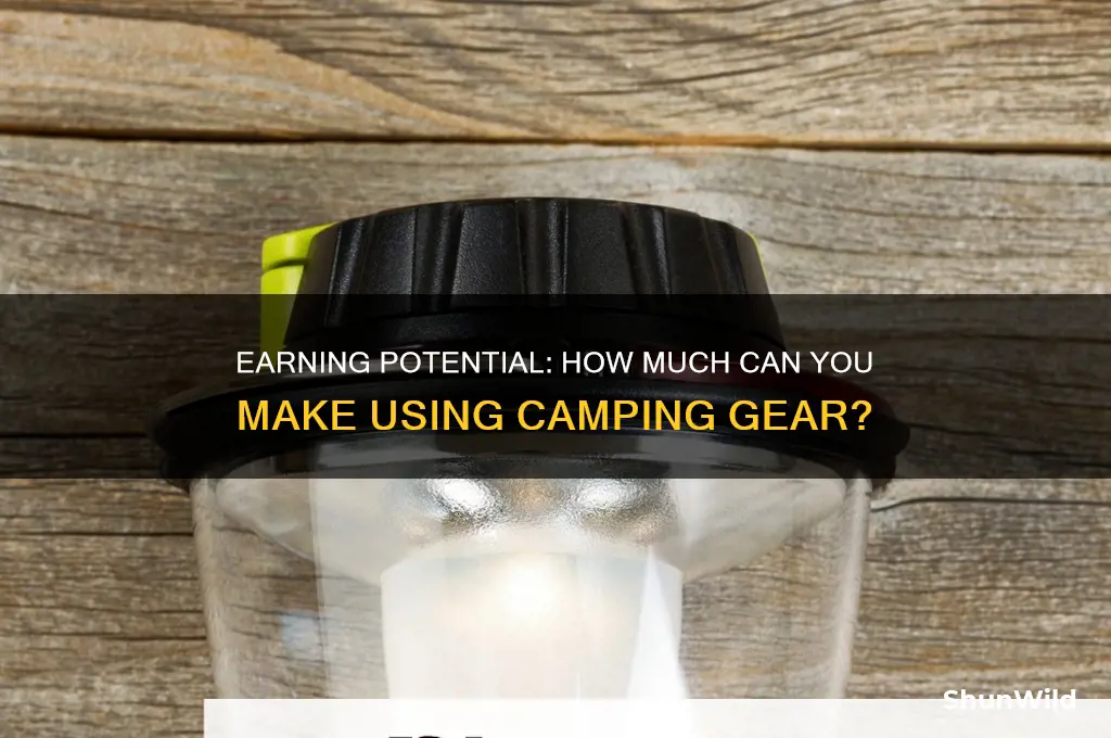 how much do i get paid to use camping