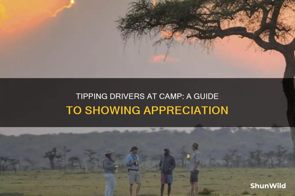 how much do i tip drivers at camp