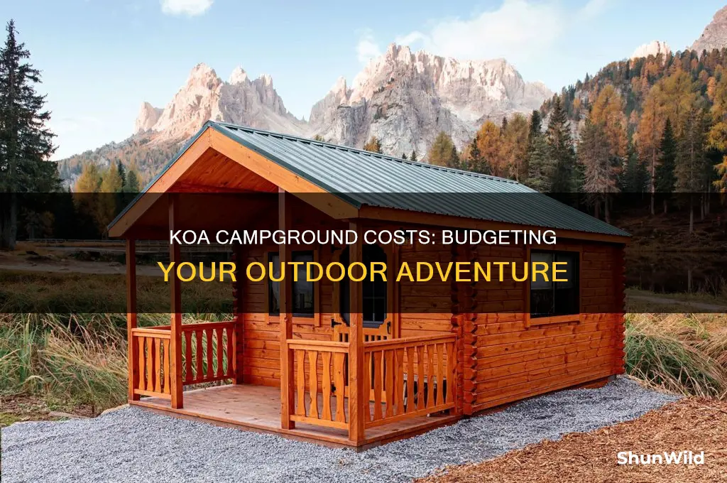 how much do koa camp grounds cost