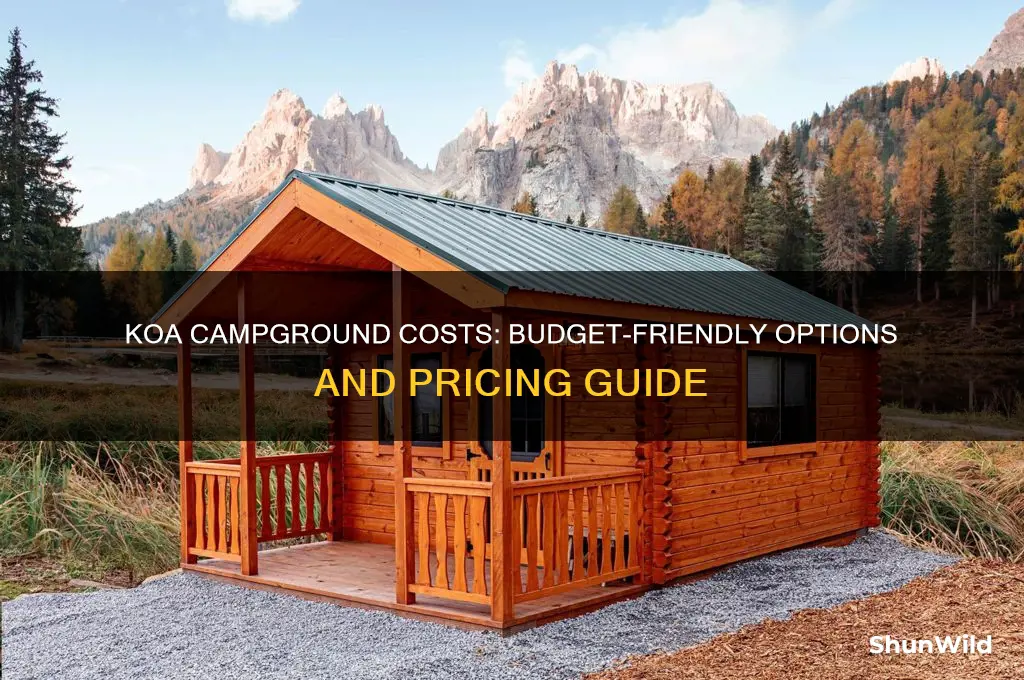how much do koa campgrounds cost