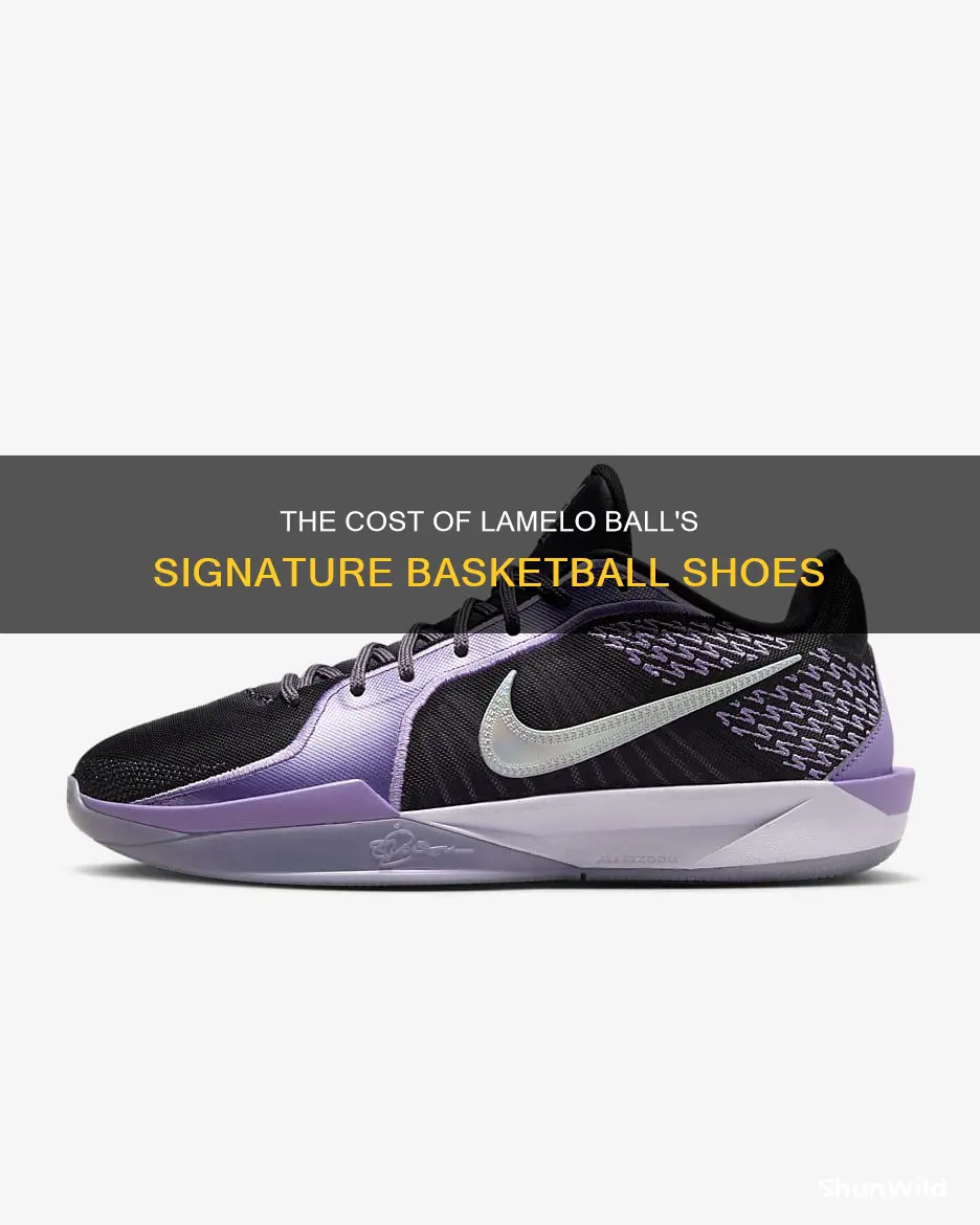 how much do lamelo ball basketball shoes cost