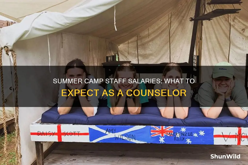 how much do staffs for summer camp make