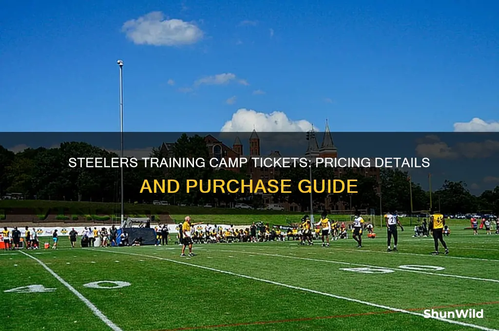 how much do steelers training camp tickets cost
