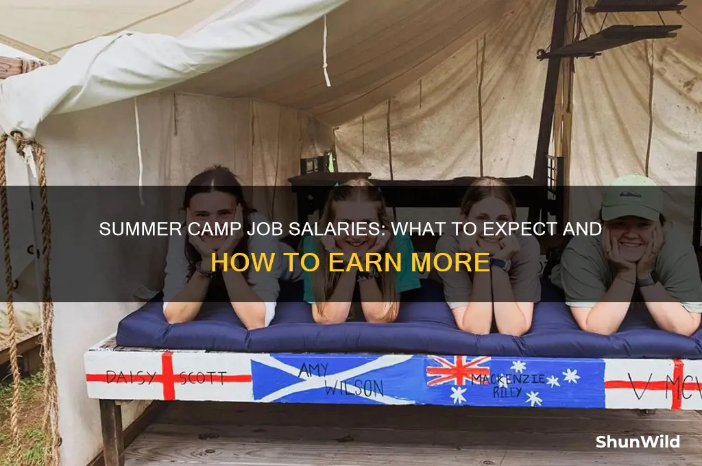 how much do summer camp jobs get paid