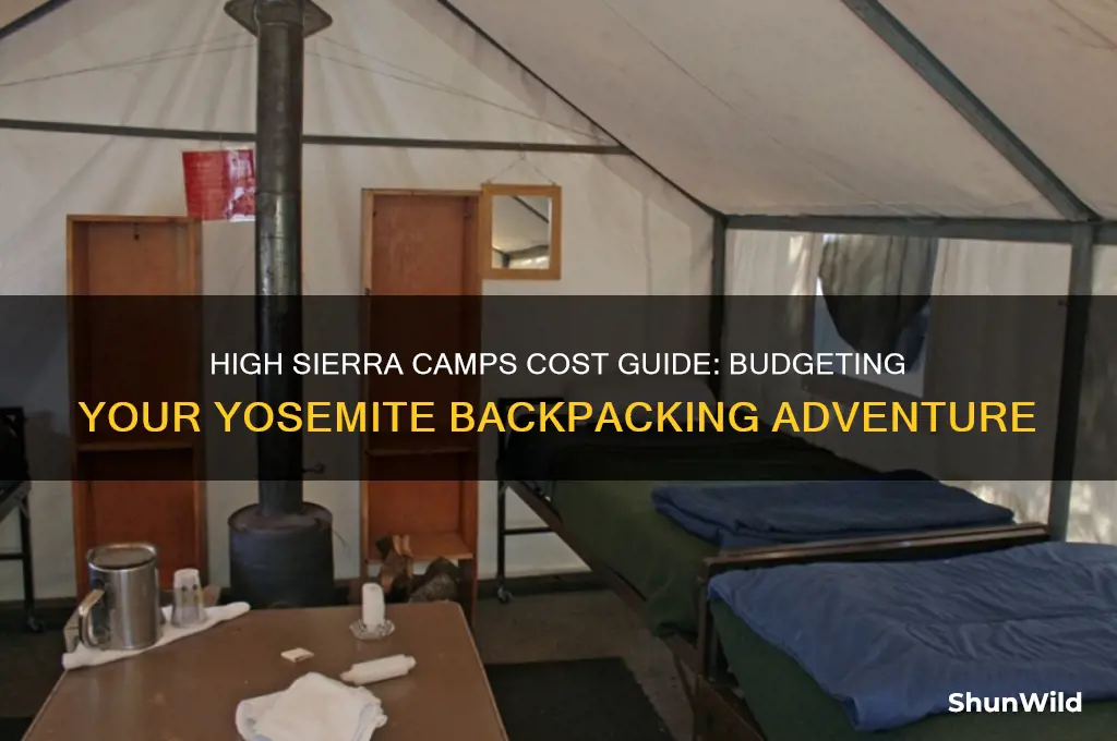 how much do the high sierra camps cost