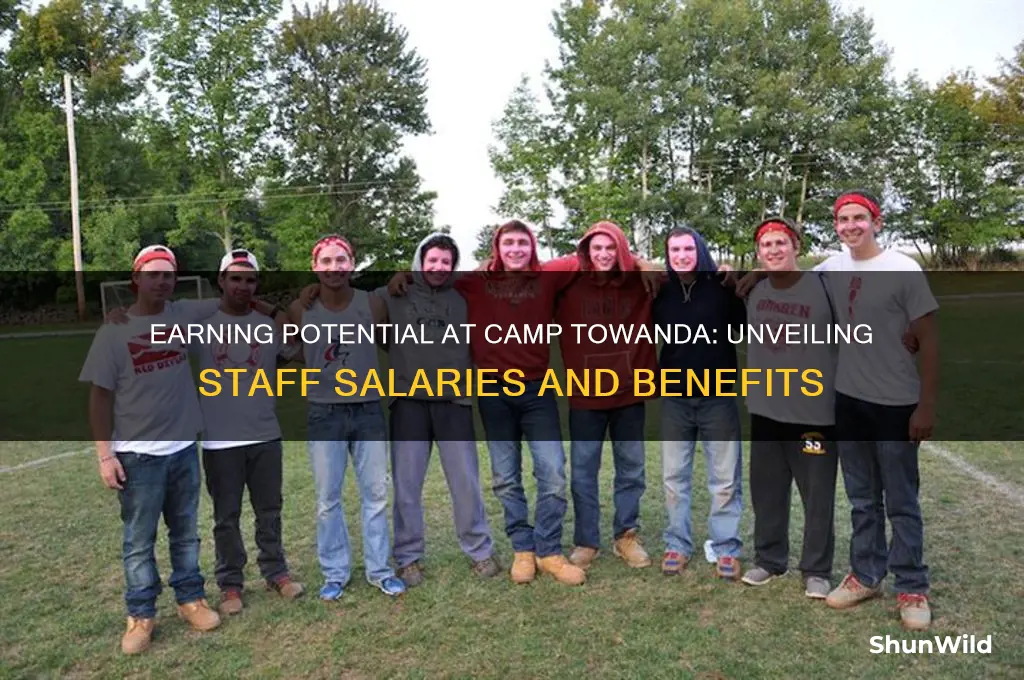 how much do you make at camp towanda