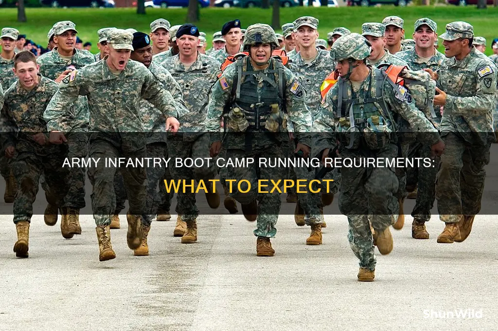 how much do you run in army infantry boot camp