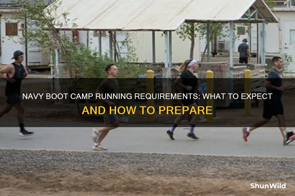 how much do you run in navy boot camp
