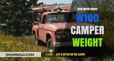 Dodge W100 Camper Weight: Essential Facts for Your Adventure