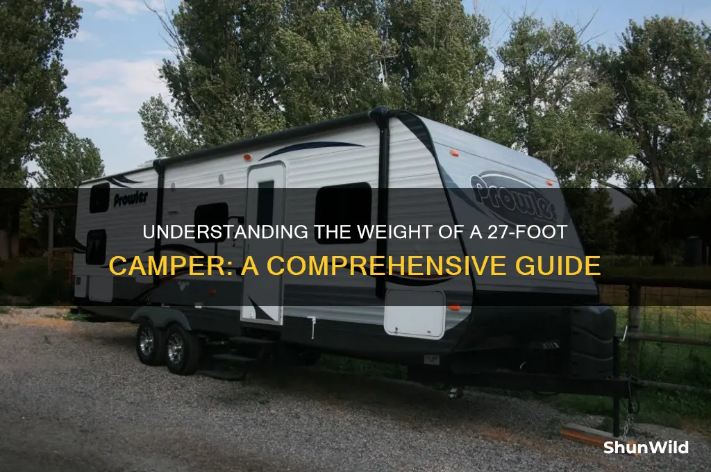how much does 27 ft camper weight