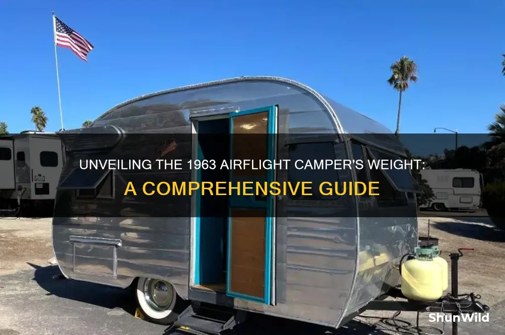 how much does a 1963 airflight camper weigh