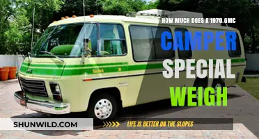 1970 GMC Camper Special Weight: Unveiling the Vintage RV's Mass