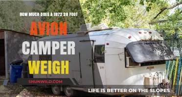 1972 Avion Camper Weight: Uncovering the 28-Foot Model's Specs
