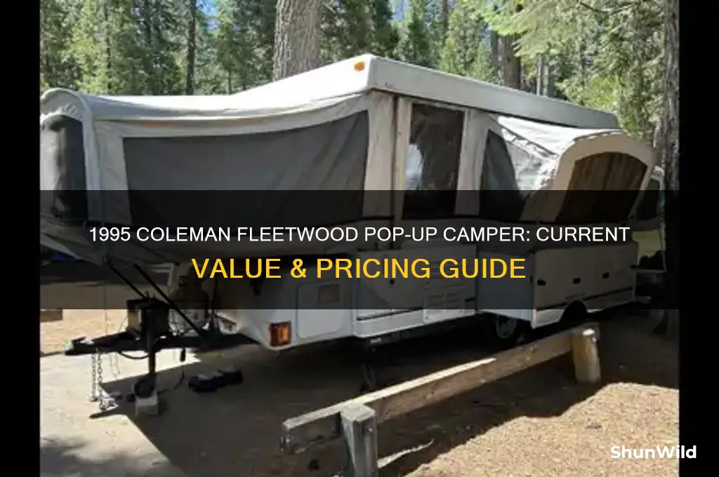 how much does a 1995 coleman fleetwood pop up camper