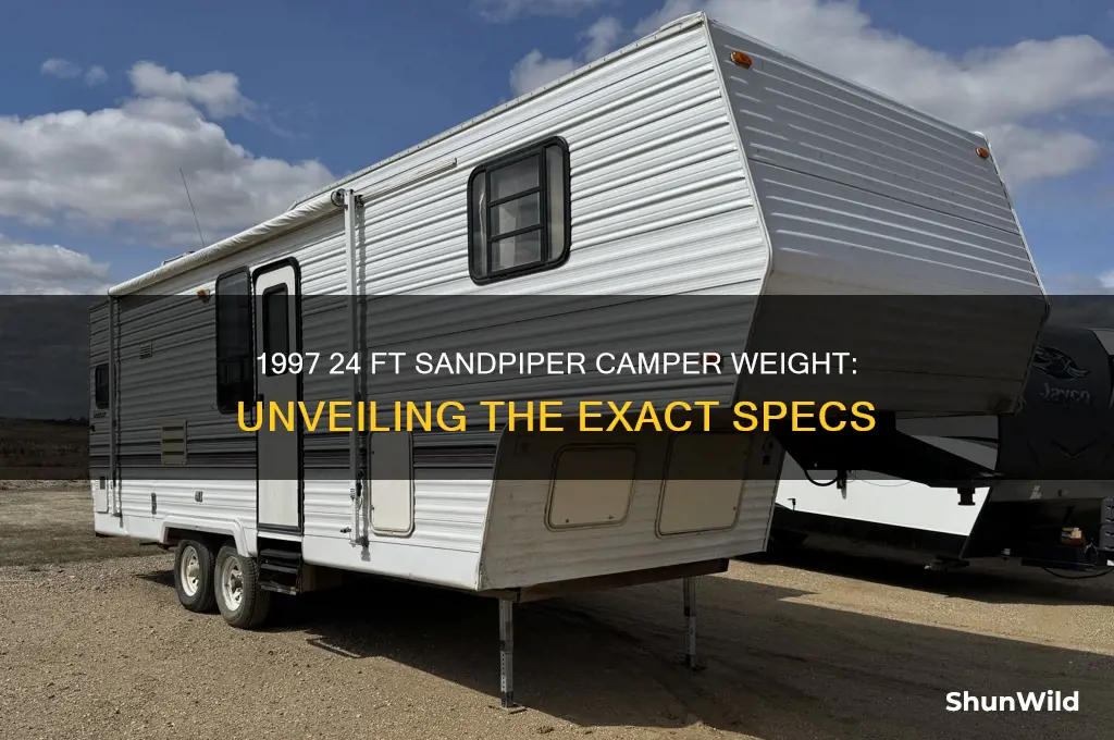 how much does a 1997 24 ft sandpiper camper weigh
