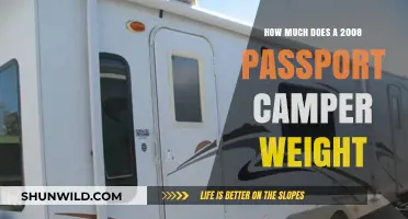 2008 Passport Camper Weight: Unveiling the Towing Capacity