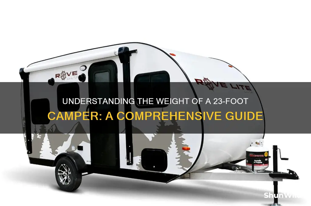 how much does a 23 foot camper weight