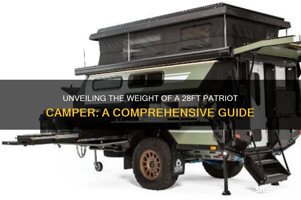 how much does a 28ft patriot camper weight