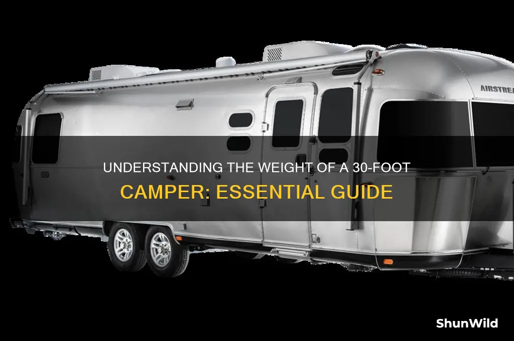 how much does a 30 foot camper weight