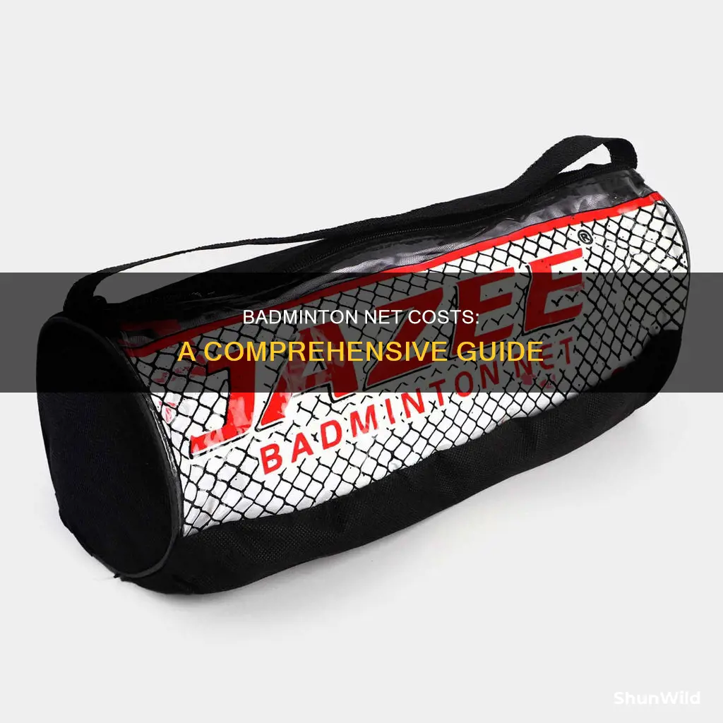 how much does a badminton net cost