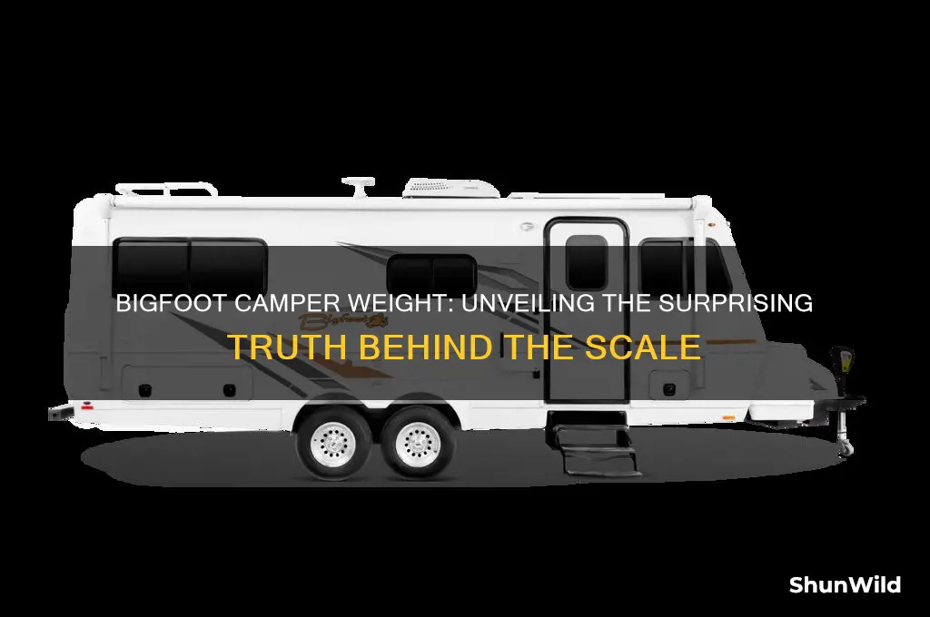 how much does a bigfoot camper weight