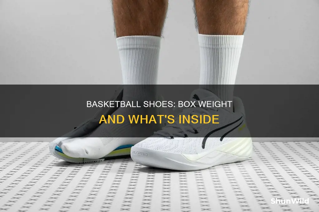 how much does a bix of basketball shoes wiegh