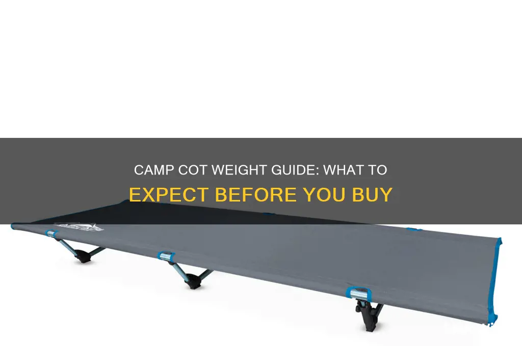 how much does a camp cot weight