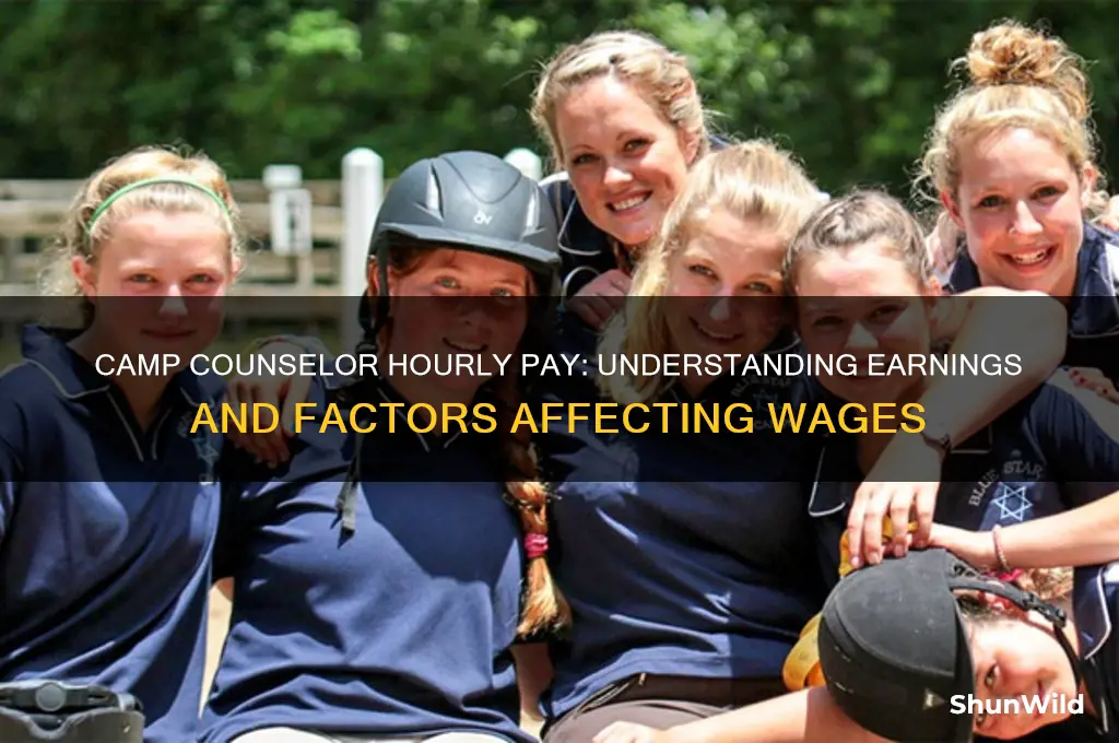 how much does a camp counsiler make per hour