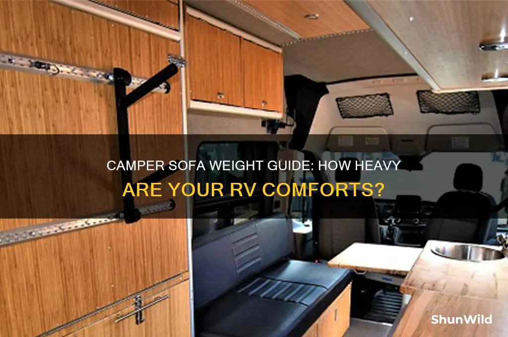 how much does a camper sofa weigh