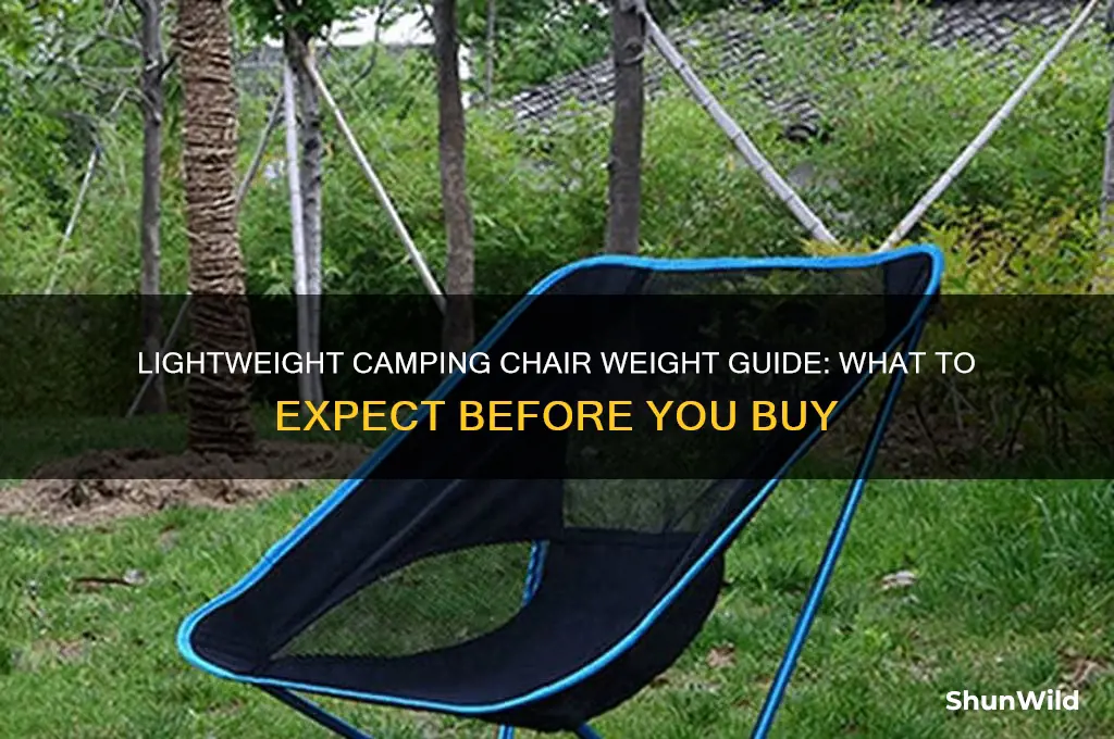 how much does a camping chair weigh