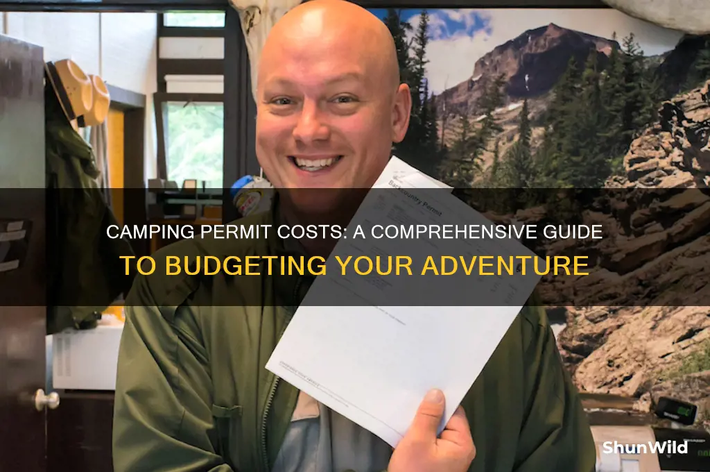 how much does a camping permit cost