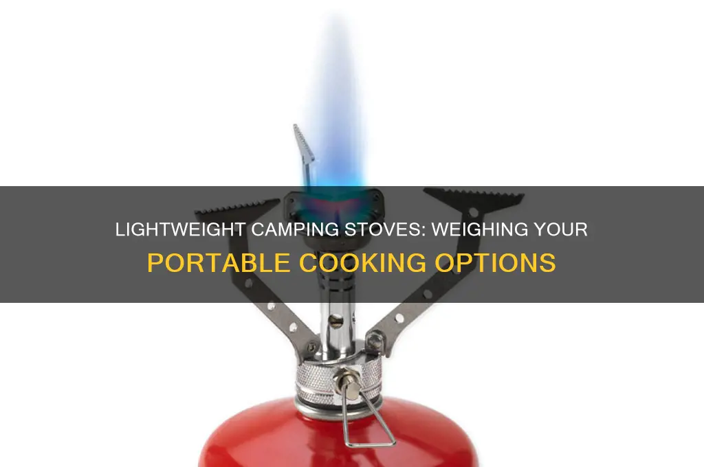 how much does a camping stove weigh