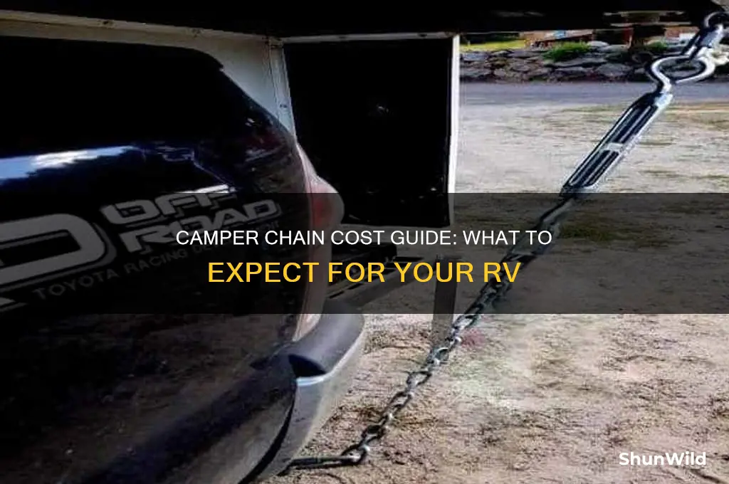 how much does a chain cost for a camper