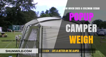 Coleman Cedar Popup Camper Weight: Essential Facts for Buyers