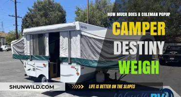 Coleman Destiny Popup Camper Weight: Essential Specs for Buyers