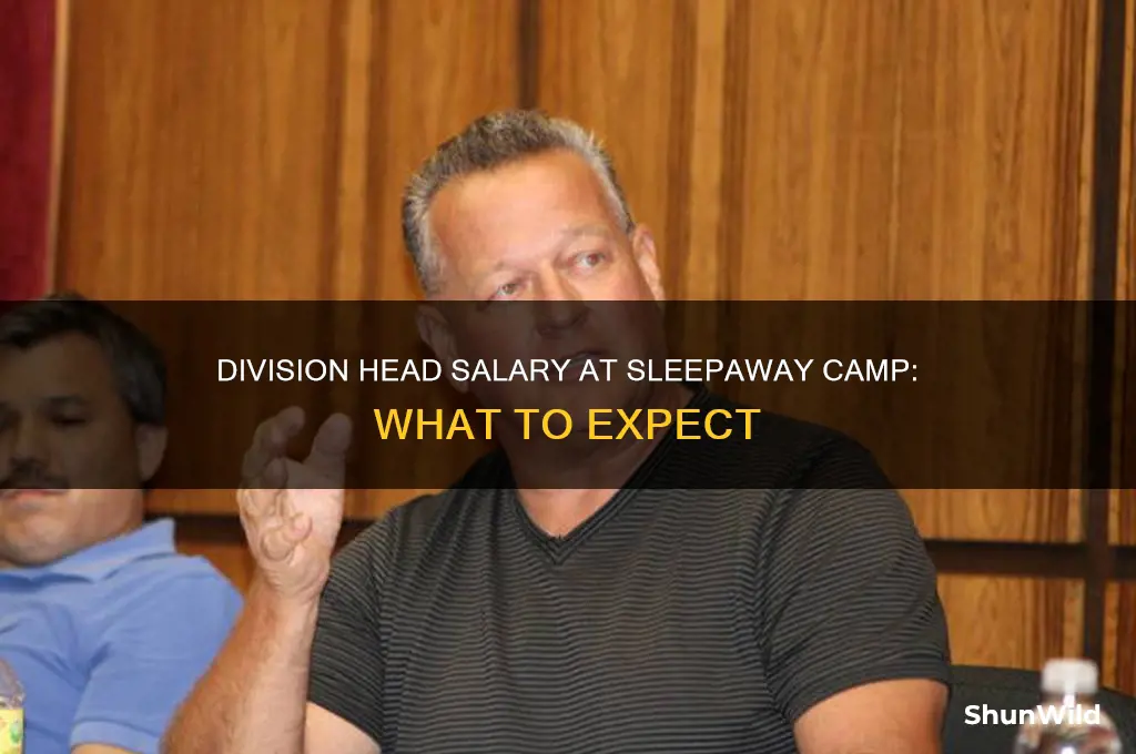 how much does a division head at sleepaway camp earn
