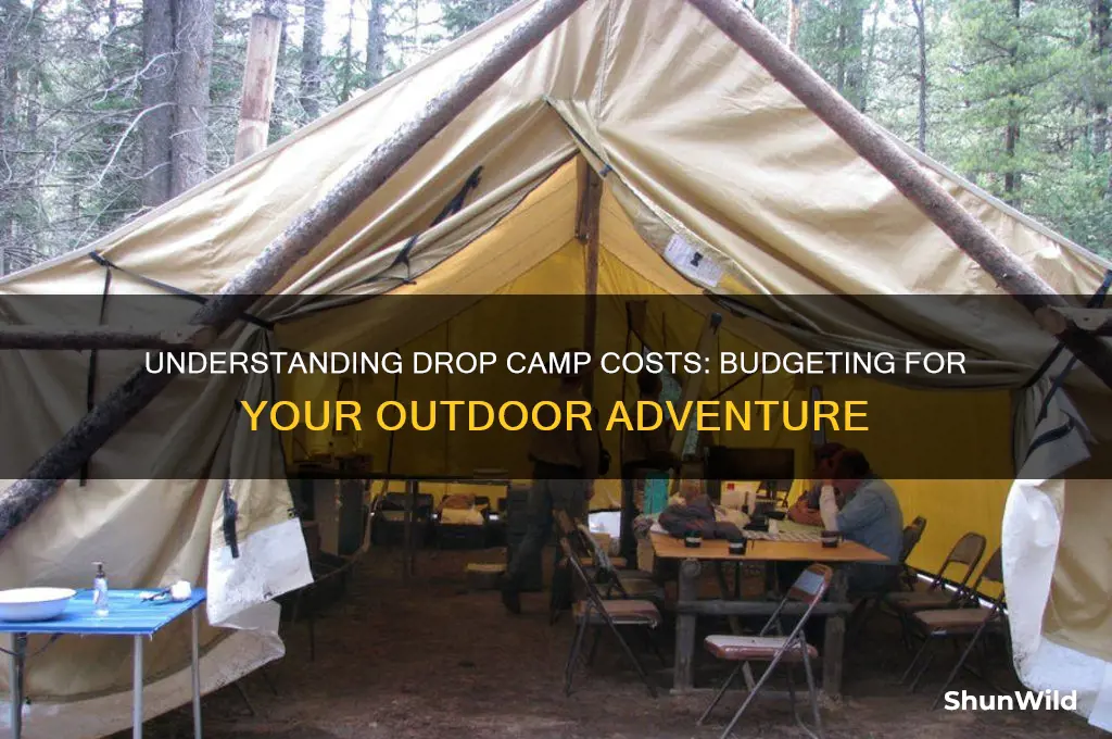 how much does a drop camp cost