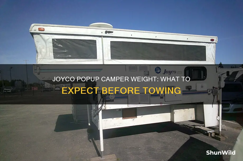 how much does a joyco popup camper weigh
