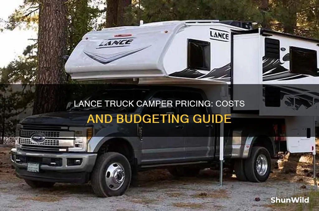 how much does a lance truck camper cost