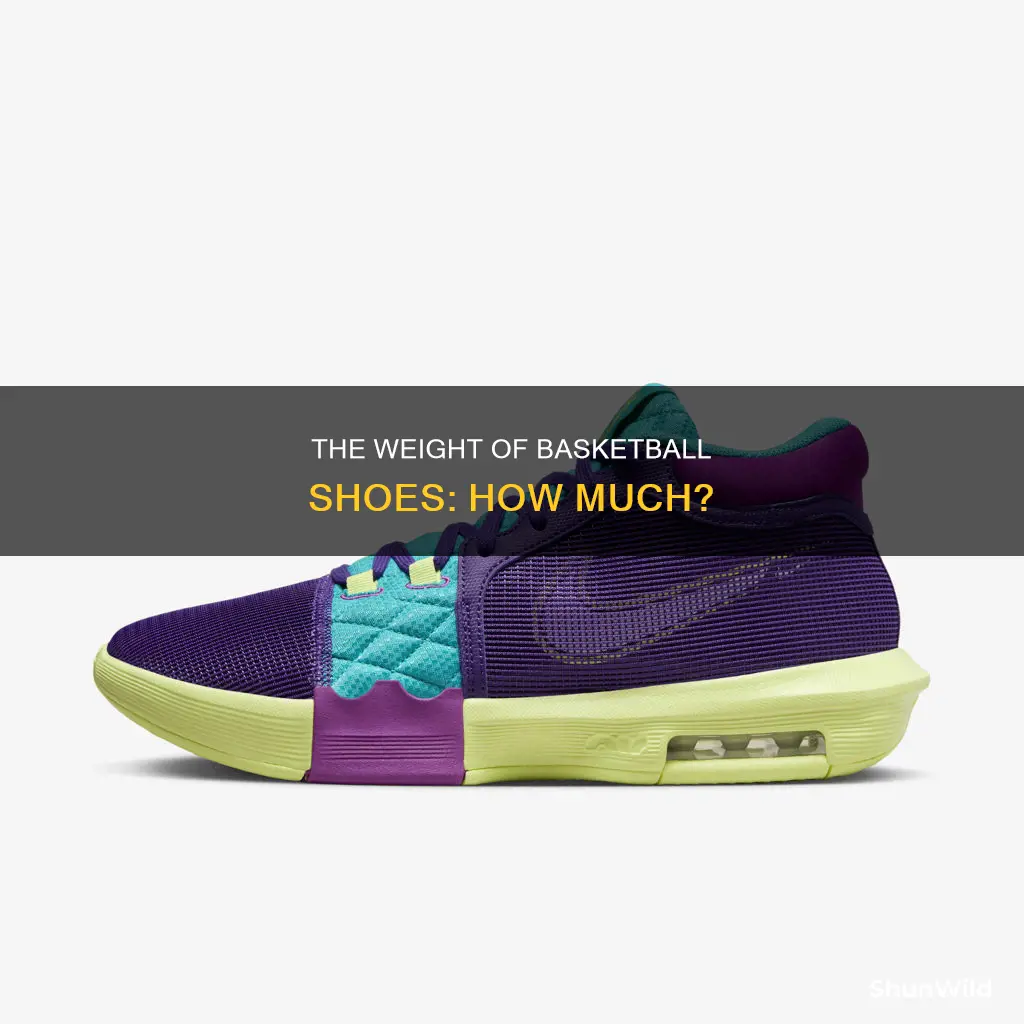 how much does a pair of basketball shoes weigh