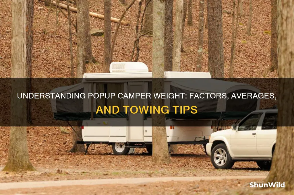 how much does a popup camper weigh