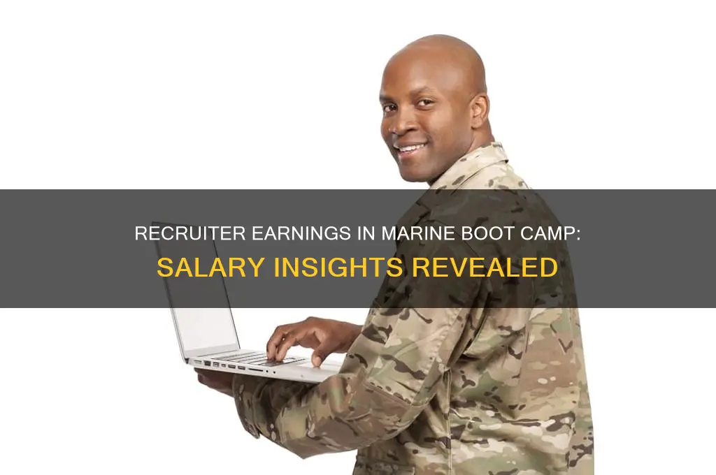 how much does a recruiter make in marine boot camp