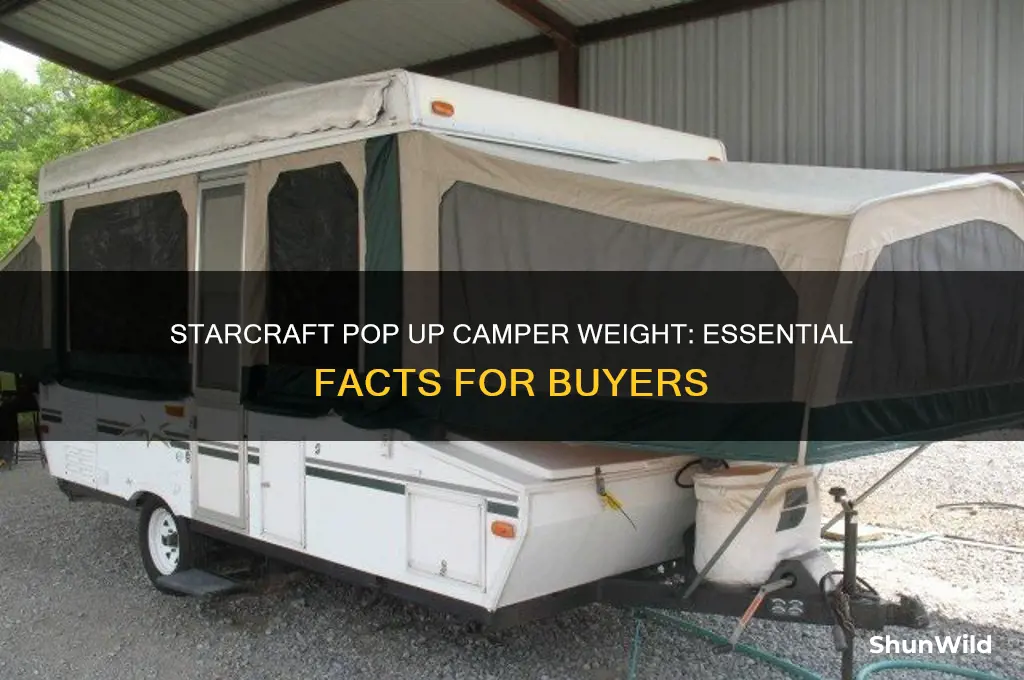 how much does a starcraft pop up camper weight