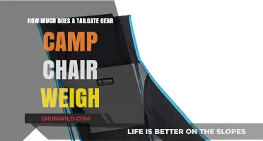Tailgate Gear Camp Chair Weight: A Comprehensive Guide