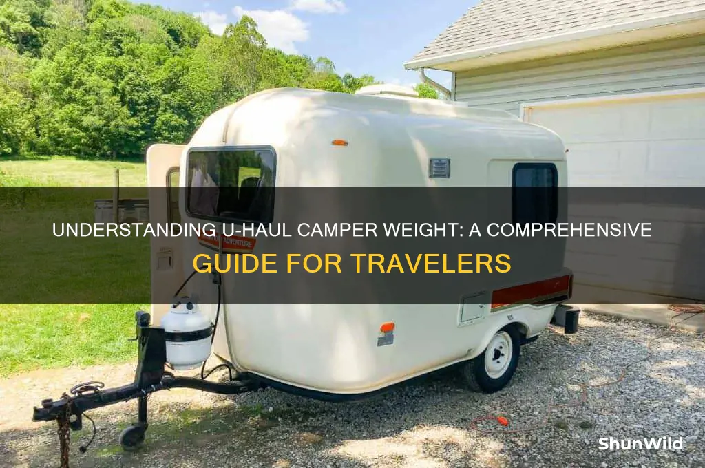 how much does a u haul camper weight